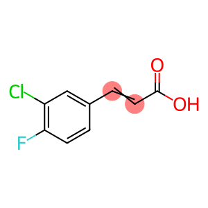 3-(3-Chloro-4-fluorophenyl)prop-2-enoic acid, 3-(3-Chloro-4-fluorophenyl)acrylic acid