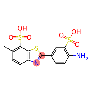 2-(4-amino-3-sulphophenyl)-6-methylbenzothiazole-7-sulphonic acid