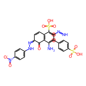 4-amino-6-[(4-nitrophenyl)hydrazinylidene]-5-oxo-3-[(4-sulfophenyl)diazenyl]naphthalene-1-sulfonic acid