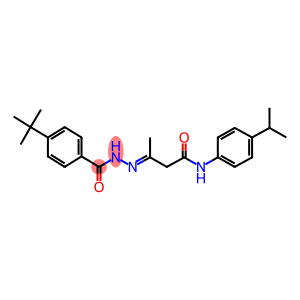 3-[(4-tert-butylbenzoyl)hydrazono]-N-(4-isopropylphenyl)butanamide