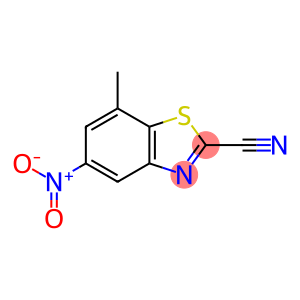 2-Benzothiazolecarbonitrile,7-methyl-5-nitro-(9CI)