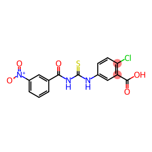 BENZOIC ACID, 2-CHLORO-5-[[[(3-NITROBENZOYL)AMINO]THIOXOMETHYL]AMINO]-