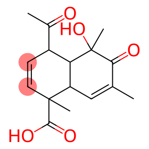 1-Naphthalenecarboxylic acid, 4-acetyl-1,4,4a,5,6,8a-hexahydro-5-hydroxy-1,5,7-trimethyl-6-oxo-