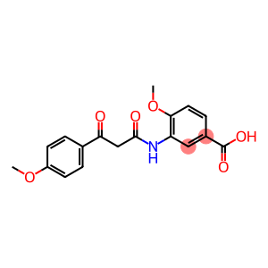 4-methoxy-3-[[3-(4-methoxyphenyl)-3-oxopropanoyl]amino]benzoic acid