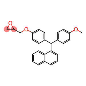Oxirane, 2-[[4-[(4-methoxyphenyl)-1-naphthalenylmethyl]phenoxy]methyl]-