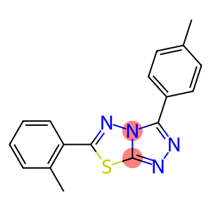 6-(2-methylphenyl)-3-(4-methylphenyl)[1,2,4]triazolo[3,4-b][1,3,4]thiadiazole