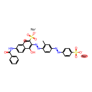 7-Benzoylamino-4-hydroxy-3-[[2-methyl-4-[(4-sodiosulfophenyl)azo]phenyl]azo]naphthalene-2-sulfonic acid sodium salt