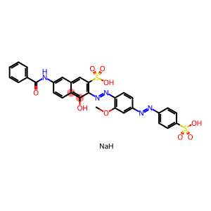 7-Benzoylamino-4-hydroxy-3-[[2-methoxy-4-[(4-sodiosulfophenyl)azo]phenyl]azo]naphthalene-2-sulfonic acid sodium salt