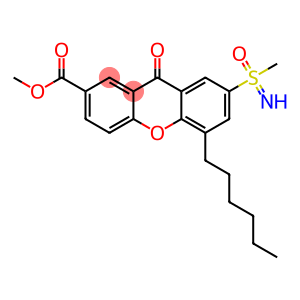 methyl 5-hexyl-7-(S-methylsulphonimidoyl)-9-oxo-9H-xanthene-2-carboxylate