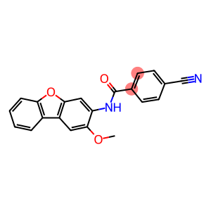 Benzamide, 4-cyano-N-(2-methoxy-3-dibenzofuranyl)- (9CI)