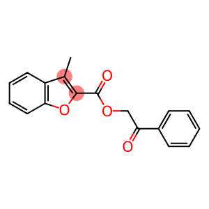 2-Benzofurancarboxylic acid, 3-methyl-, 2-oxo-2-phenylethyl ester