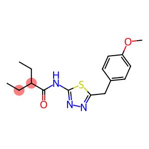 2-ethyl-N-[5-(4-methoxybenzyl)-1,3,4-thiadiazol-2-yl]butanamide