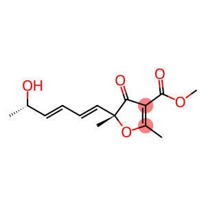 3-Furancarboxylic acid, 5-[(1E,3E,5S)-5-hydroxy-1,3-hexadien-1-yl]-4,5-dihydro-2,5-dimethyl-4-oxo-, methyl ester, (5R)-