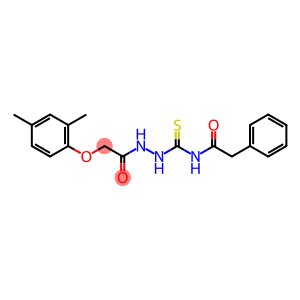 N-({2-[(2,4-dimethylphenoxy)acetyl]hydrazino}carbonothioyl)-2-phenylacetamide