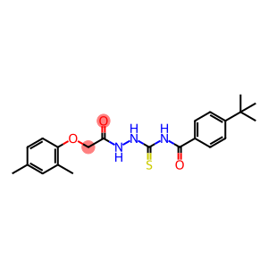 4-tert-butyl-N-({2-[(2,4-dimethylphenoxy)acetyl]hydrazino}carbonothioyl)benzamide