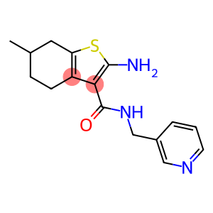 2-AMINO-6-METHYL-N-(PYRIDIN-3-YLMETHYL)-4,5,6,7-TETRAHYDRO-1-BENZOTHIOPHENE-3-CARBOXAMIDE