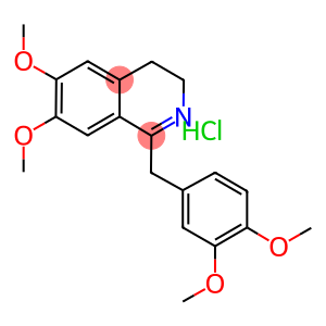 Isoquinoline, 3,4-dihydro-6,7-dimethoxy-1-((3,4-dimethoxyphenyl)methyl)-, hydrochloride