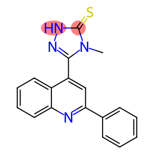 4-甲基-5-(2-苯基喹啉-4-基)-4H-1,2,4-三唑-3-硫醇