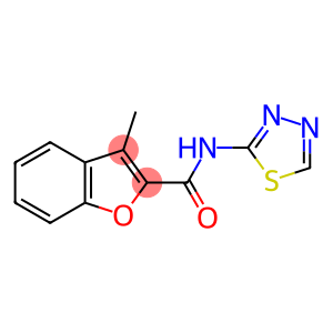 2-Benzofurancarboxamide,3-methyl-N-1,3,4-thiadiazol-2-yl-(9CI)