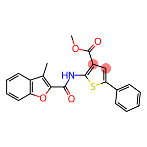 3-Thiophenecarboxylicacid,2-[[(3-methyl-2-benzofuranyl)carbonyl]amino]-5-phenyl-,methylester(9CI)
