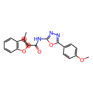 2-Benzofurancarboxamide,N-[5-(4-methoxyphenyl)-1,3,4-oxadiazol-2-yl]-3-methyl-(9CI)