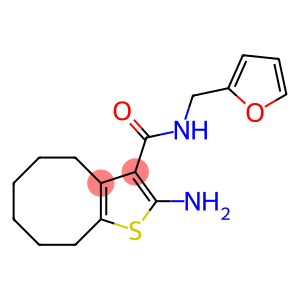 2-AMINO-N-(2-FURYLMETHYL)-4,5,6,7,8,9-HEXAHYDROCYCLOOCTA[B]THIOPHENE-3-CARBOXAMIDE