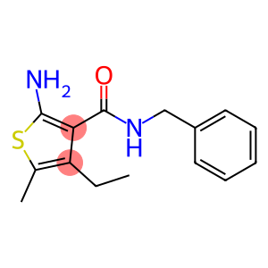 2-氨基-N-(苄基)-4-乙基-5-甲基-噻吩-3-甲酰胺