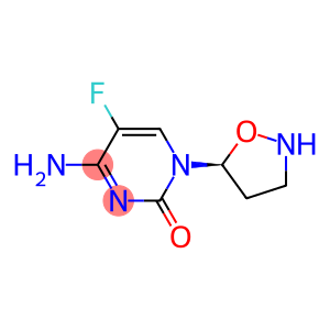 2(1H)-Pyrimidinone, 4-amino-5-fluoro-1-(5S)-5-isoxazolidinyl-