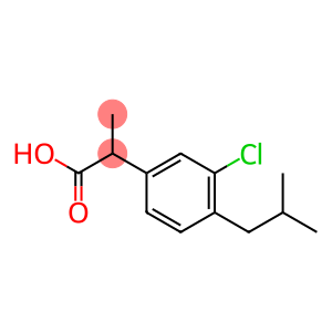 Benzeneacetic acid, 3-chloro-α-methyl-4-(2-methylpropyl)-