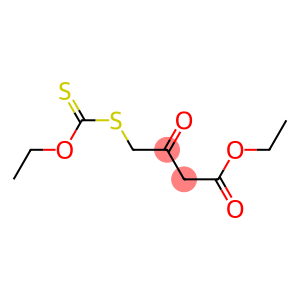 Butanoic acid, 4-[(ethoxythioxomethyl)thio]-3-oxo-, ethyl ester