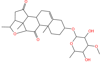 (14β,17R,20S)-3β-[(6-Deoxy-3-O-methyl-D-galactopyranosyl)oxy]-12α,20-epoxypregn-5-ene-11,15-dione