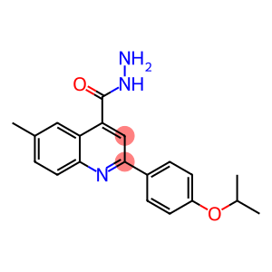 2-(4-isopropoxyphenyl)-6-methyl-4-quinolinecarbohydrazide