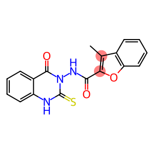 2-Benzofurancarboxamide, N-(1,4-dihydro-4-oxo-2-thioxo-3(2H)-quinazolinyl)-3-methyl-