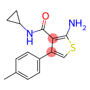 2-氨基-N-环丙基-4-(4-甲基苯基)-3-噻吩甲酰胺