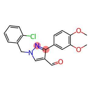 1-(2-氯苄基)-3-(3,4-二甲氧苯基)-1H-吡唑-4-甲醛