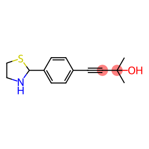 3-Butyn-2-ol, 2-methyl-4-[4-(2-thiazolidinyl)phenyl]-