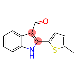 1H-Indole-3-carboxaldehyde,2-(5-methyl-2-thienyl)-(9CI)