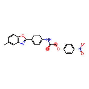 Acetamide, N-[4-(5-methyl-2-benzoxazolyl)phenyl]-2-(4-nitrophenoxy)- (9CI)