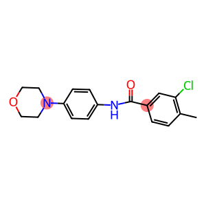 3-chloro-4-methyl-N-[4-(4-morpholinyl)phenyl]benzamide