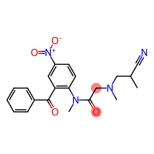 N-(2-Benzoyl-4-nitrophenyl)-2-[(2-cyanopropyl)methylamino]-N-methylacetamide