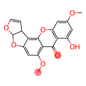 7H-Furo[3',2':4,5]furo[2,3-c]xanthen-7-one, 3a,12c-dihydro-8-hydroxy-6,10-dimethoxy-, (3aR,12cS)- (9CI)