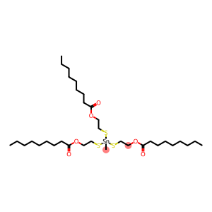 Trisnonanoic acid (methylstannylidyne)tris(thio-2,1-ethanediyl) ester