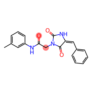 2-(4-benzylidene-2,5-dioxo-1-imidazolidinyl)-N-(3-methylphenyl)acetamide