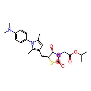 isopropyl [5-({1-[4-(dimethylamino)phenyl]-2,5-dimethyl-1H-pyrrol-3-yl}methylene)-2,4-dioxo-1,3-thiazolidin-3-yl]acetate