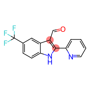 1H-Indole-3-carboxaldehyde,2-(2-pyridinyl)-5-(trifluoromethyl)-(9CI)