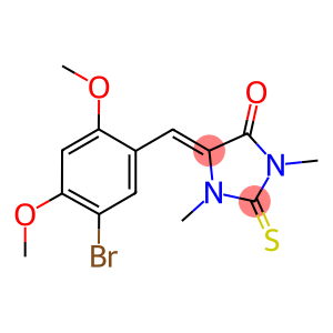 5-(5-bromo-2,4-dimethoxybenzylidene)-1,3-dimethyl-2-thioxoimidazolidin-4-one