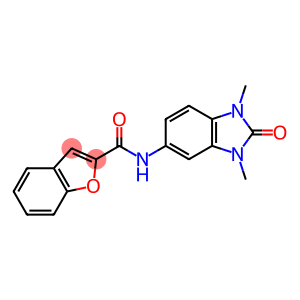 2-Benzofurancarboxamide,N-(2,3-dihydro-1,3-dimethyl-2-oxo-1H-benzimidazol-5-yl)-(9CI)