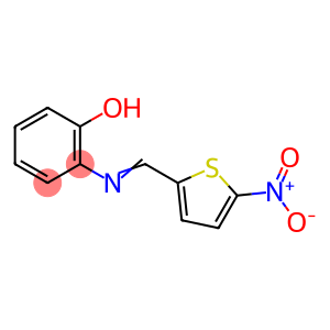 2-[({5-nitro-2-thienyl}methylene)amino]phenol