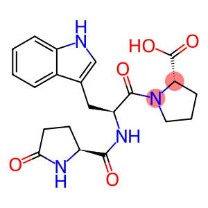 L-Proline, 1-[N-(5-oxo-L-prolyl)-L-tryptophyl]- (9CI)