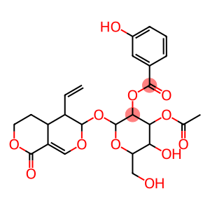 [(4aS)-4,4aα,5,6-Tetrahydro-5β-ethenyl-1-oxo-1H,3H-pyrano[3,4-c]pyran-6α-yl]3-O-acetyl-2-O-(3-hydroxybenzoyl)-β-D-glucopyranoside